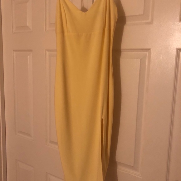 Yellow midi dress - Picture 6 of 7